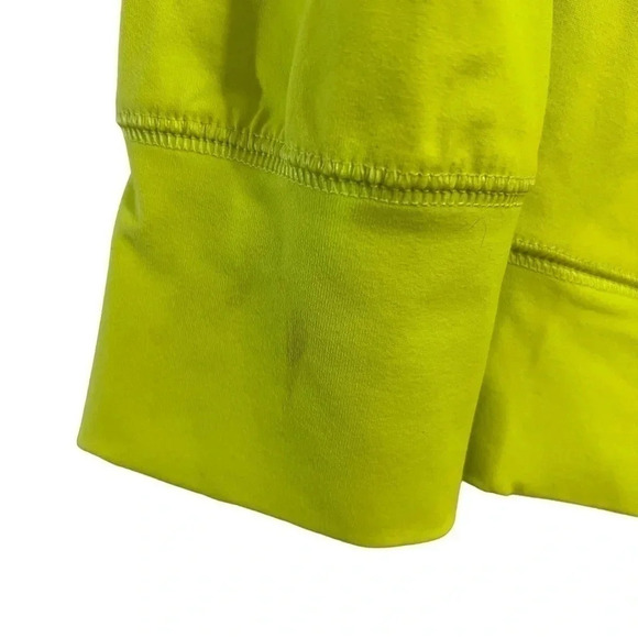 Lane Bryant Active Lime Green Half Zip Plus Size 14 16 Long Sleeve Pockets Nylon - Picture 6 of 7
